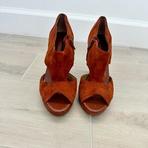 Banana Republic Terracotta Suede Heels